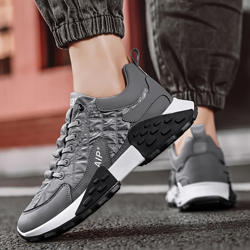 mens and womens trendy cloth sneakers color block wear resistant non slip outdoor walking shoes for spring details 6