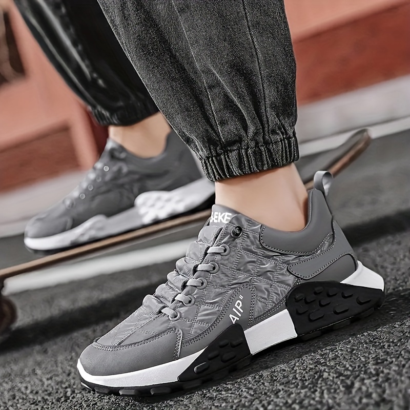 mens and womens trendy cloth sneakers color block wear resistant non slip outdoor walking shoes for spring details 8