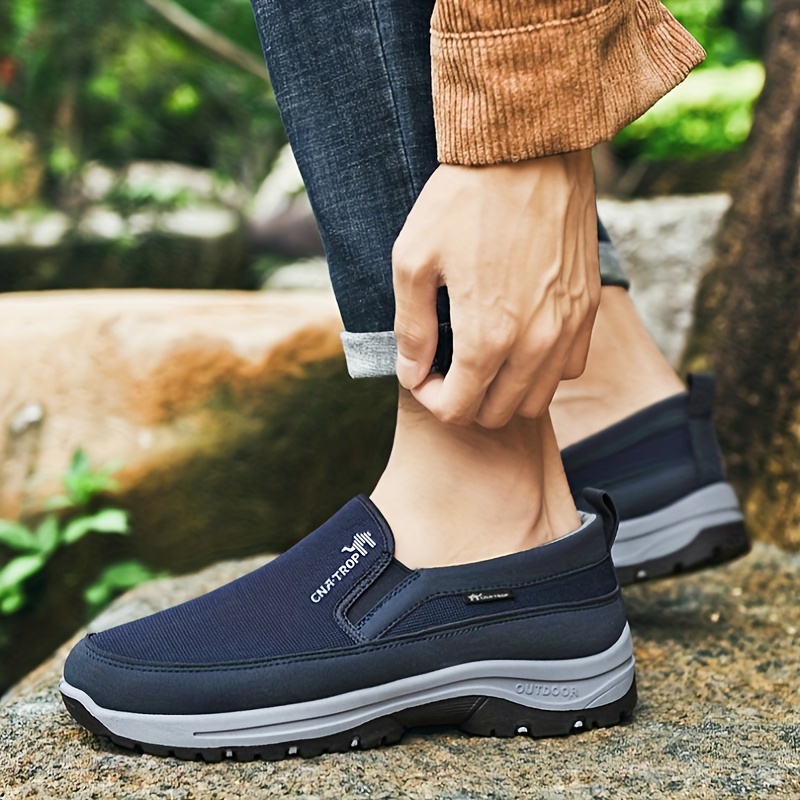 mens slip on sneakers loafers athletic shoes comfortable and breathable walking shoes details 7