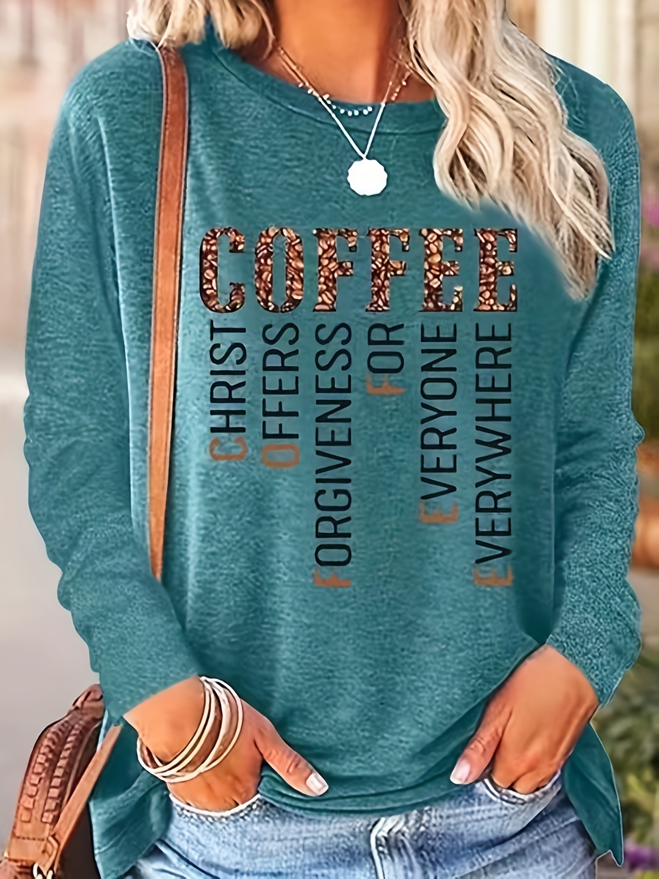 letter print crew neck t shirt casual long sleeve t shirt for spring fall womens clothing details 6