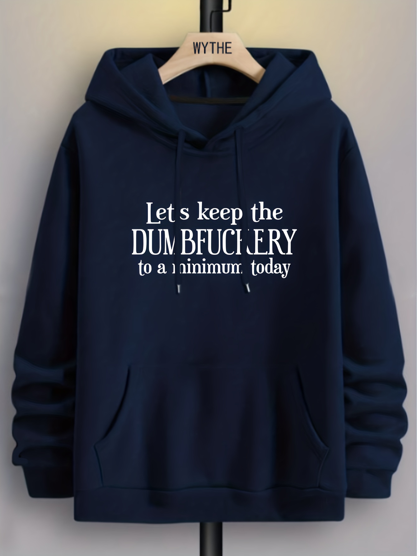 dumfuckery print hoodies for men graphic hoodie with kangaroo pocket comfy loose trendy hooded pullover mens clothing for autumn winter details 25